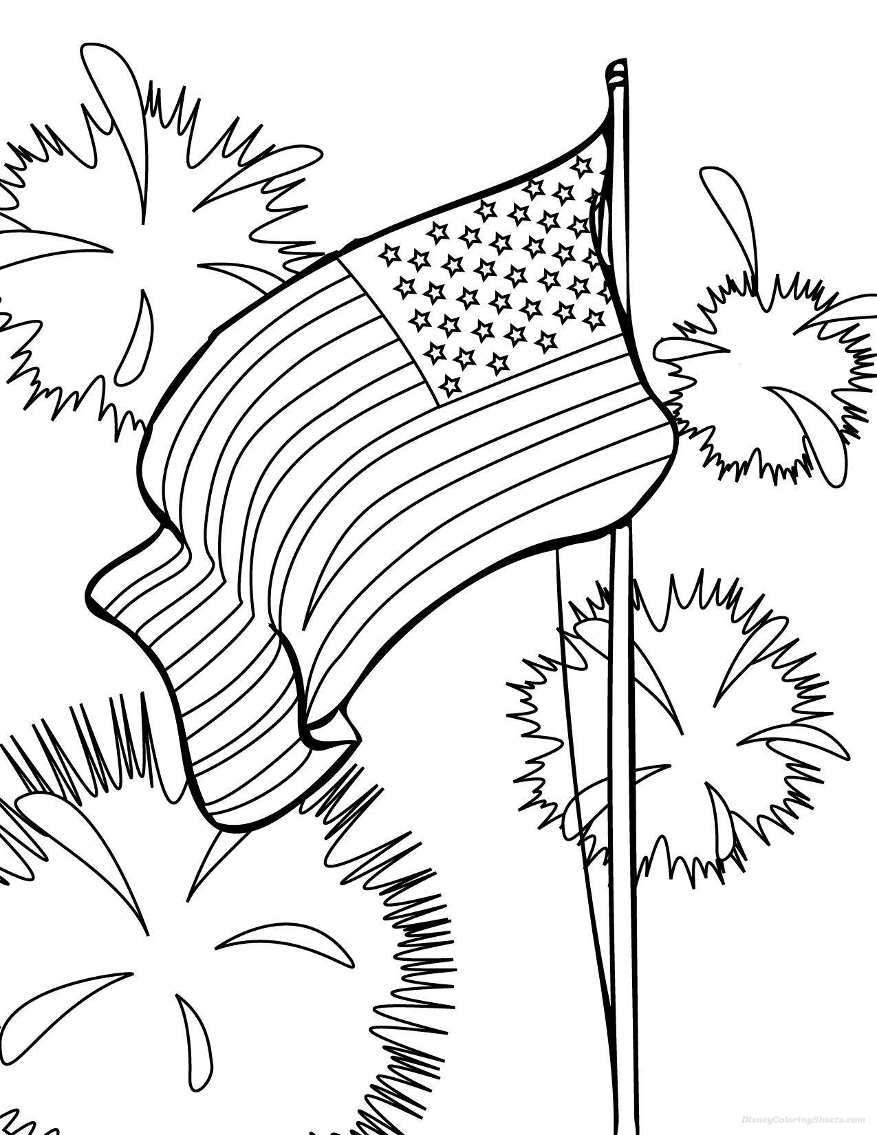 Fourth Of July Coloring Pages
 American Flag Coloring Pages For Preschool
