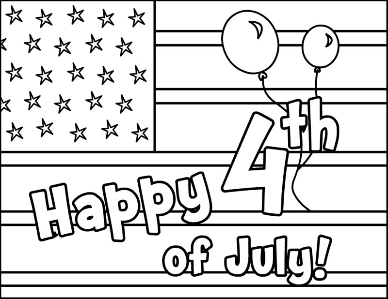Fourth Of July Coloring Pages
 List Independence Day Usa for Coloring part 1