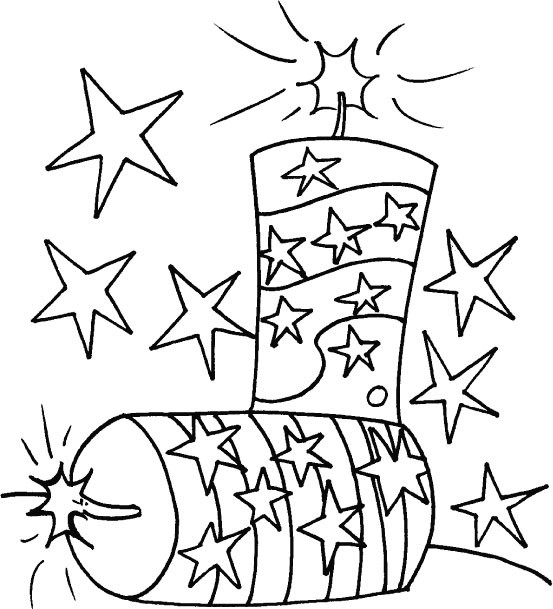 Fourth Of July Coloring Pages
 4th of July firecrackers Free Printable Coloring Pages