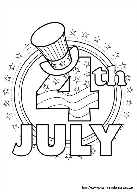 Fourth Of July Coloring Pages
 4th of July Coloring Pages Educational Fun Kids Coloring