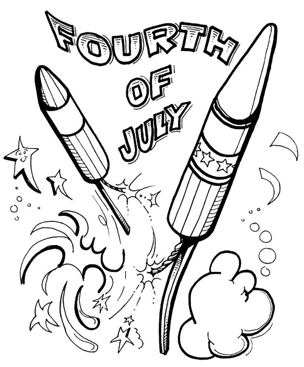 Fourth Of July Coloring Pages
 Free 4th of July Coloring Pages Tuxedo Cats and Coffee