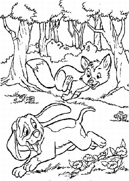 Fox And The Hound Coloring Pages
 Fox And The Hound Coloring Pages Copper