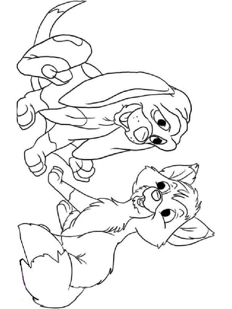 Fox And The Hound Coloring Pages
 The gallery for Fox And Hound Disney Coloring Pages