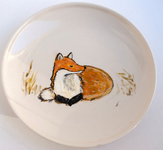 Best ideas about Fox Kitchen Decor
. Save or Pin Fox Home Decor Hand Painted Plate Fox in the Field Fox Now.