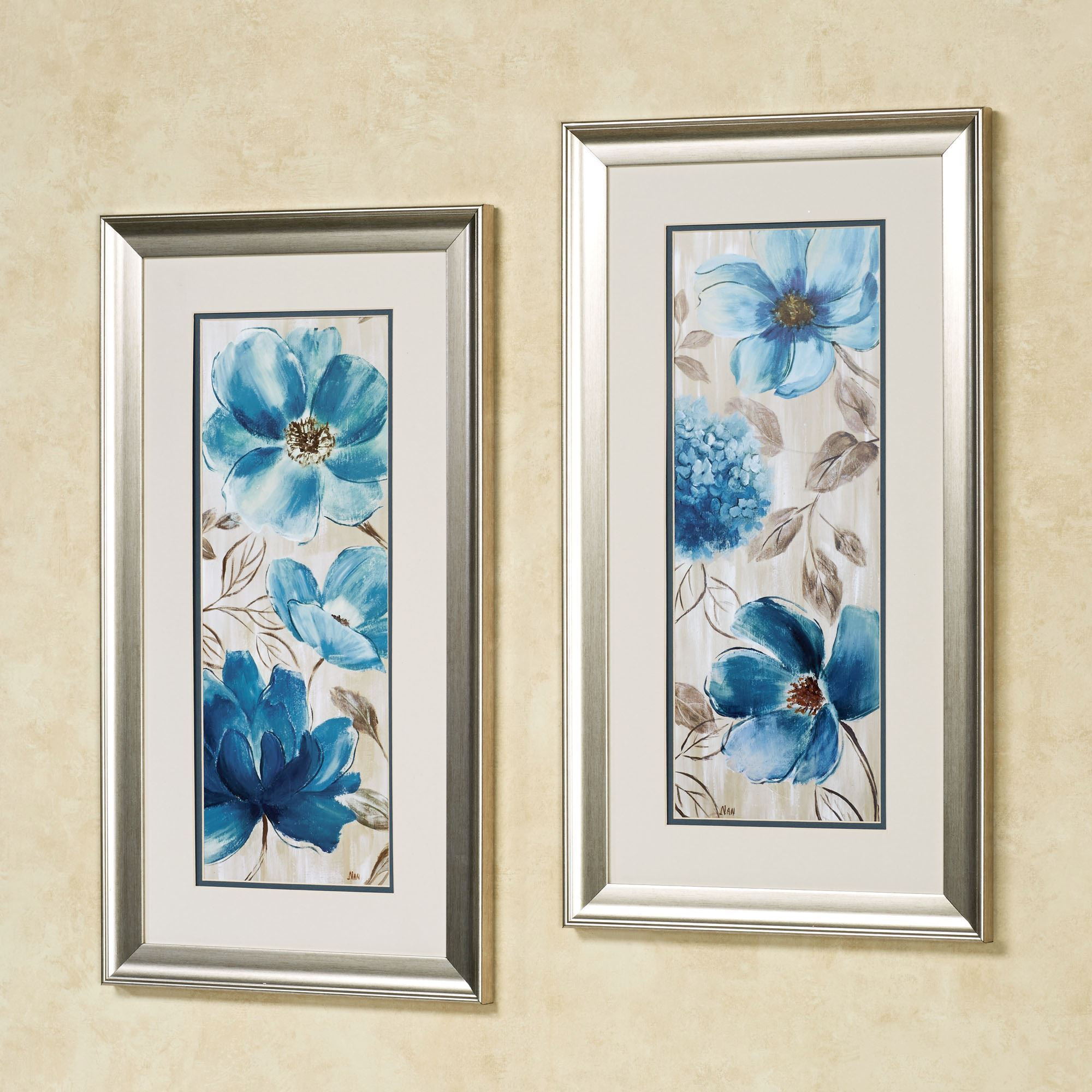 Best ideas about Framed Wall Art
. Save or Pin Blue Garden Floral Framed Wall Art Set Now.