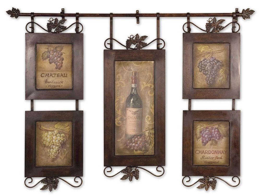 Best ideas about Framed Wall Art
. Save or Pin Framed Wall Art Hanging Wine Oil Reproduction Tuscan Now.