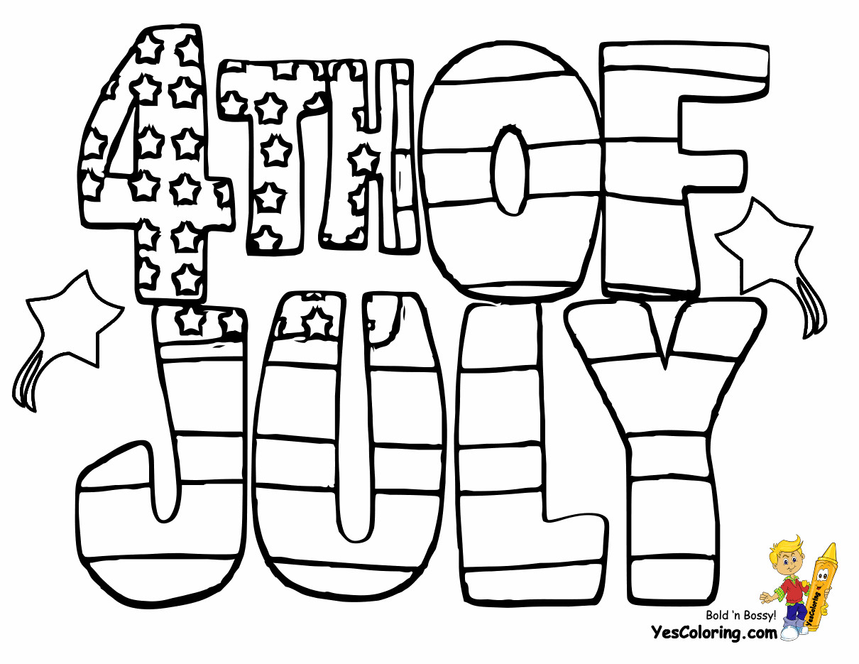 Free 4Th Of July Coloring Pages
 Patriotic 4th of July Coloring Pages 4th of July