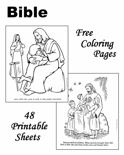 Free Bible Preschool Coloring Sheets And Activity Sheets
 Free Printable Bible Coloring Pages