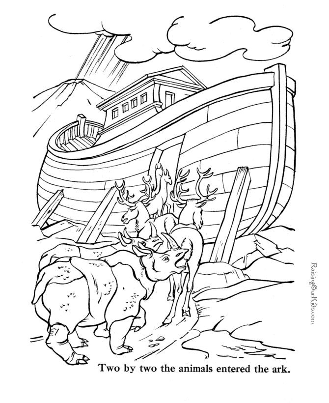 Free Bible Preschool Coloring Sheets And Activity Sheets
 Free Bible coloring pages to print Noah