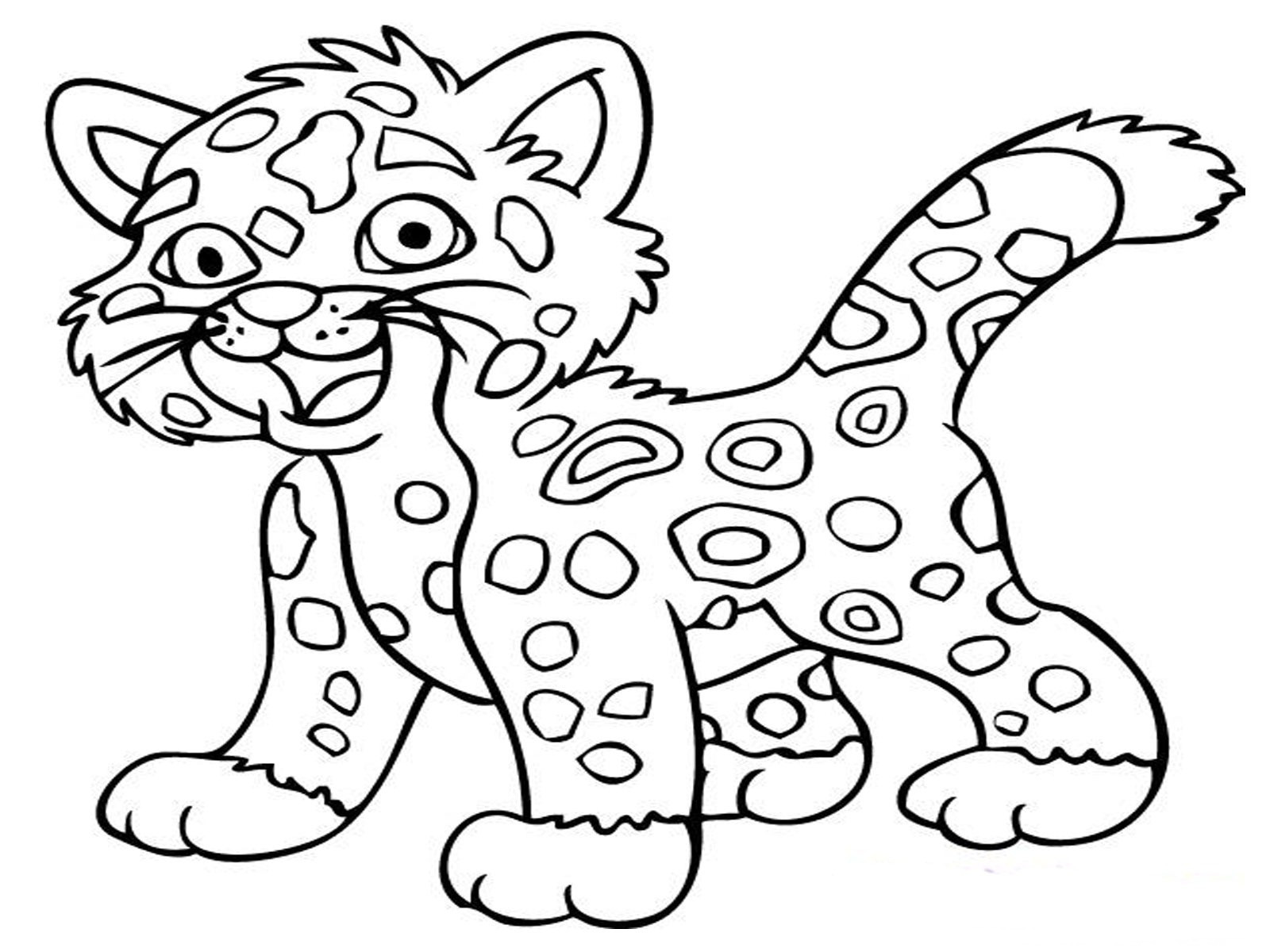 Free Coloring Book Pages Of Animals
 Baby Jungle Animals Coloring Pages Bestofcoloring