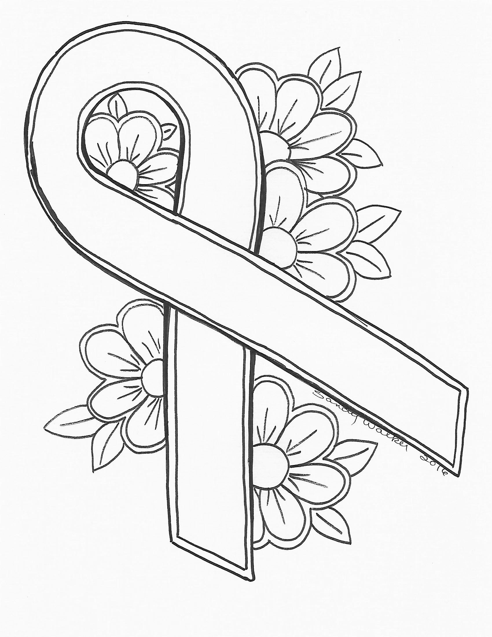 Free Coloring Pages Breast Cancer Awareness
 Breast Cancer Drawing at GetDrawings
