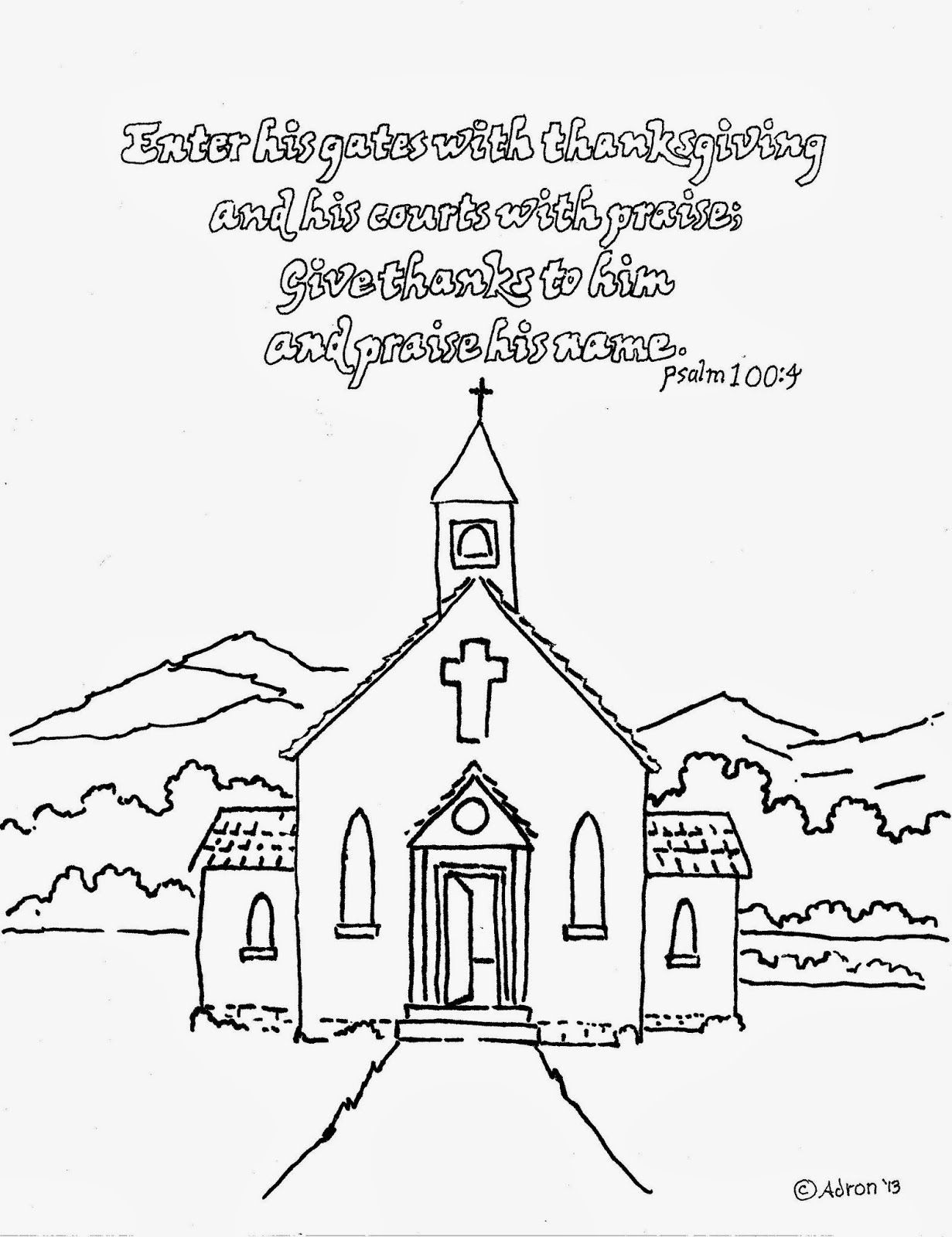 Free Coloring Pages Church
 Coloring Pages A Church AZ Coloring Pages