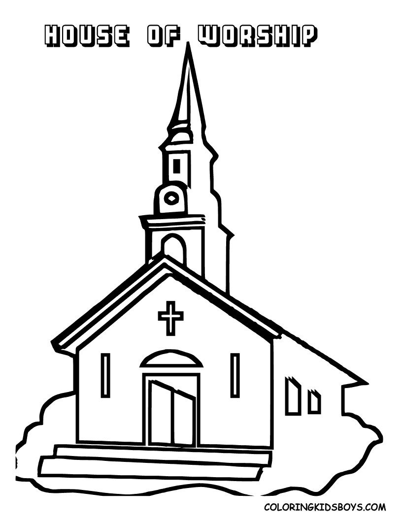 Free Coloring Pages Church
 free preschool sunday school coloring pages church