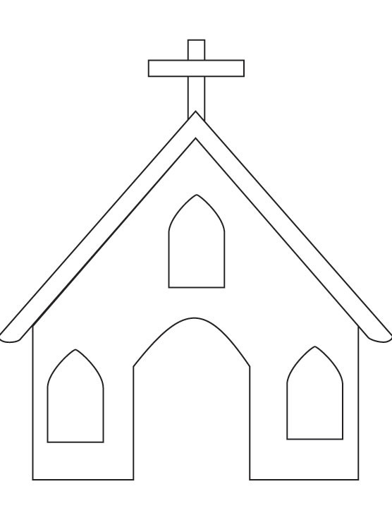 Free Coloring Pages Church
 Church coloring page