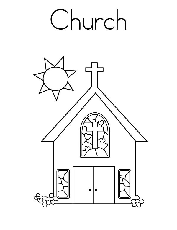 Free Coloring Pages Church
 Churches Free Colouring Pages