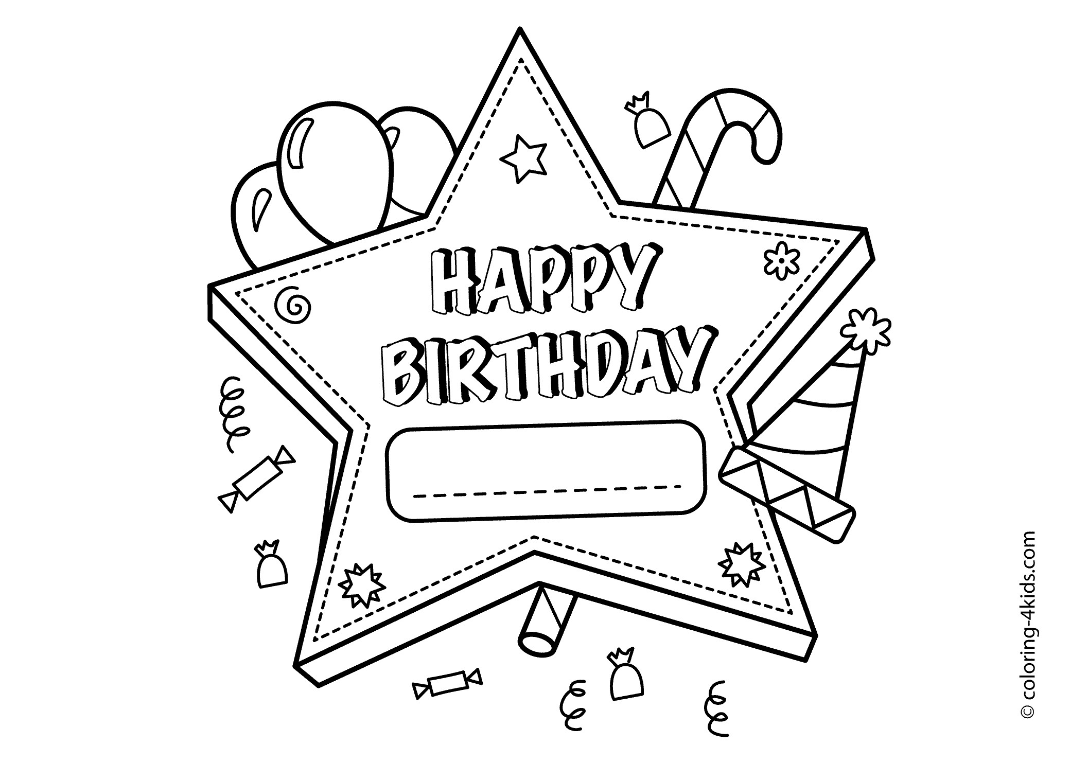 Free Coloring Pages Com Printable
 Happy Birthday Mommy Coloring Pages to Print