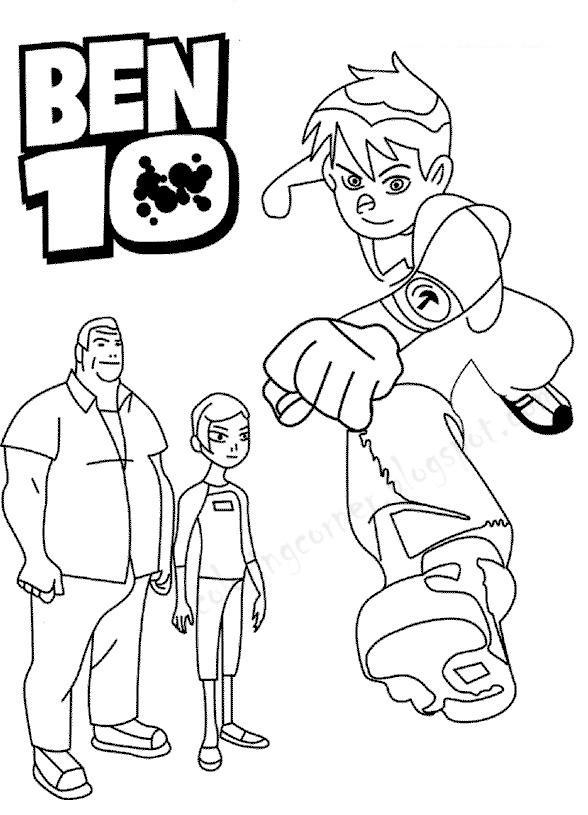 Free Coloring Pages For Boys Ben 10
 Ben 10 Coloring Pages