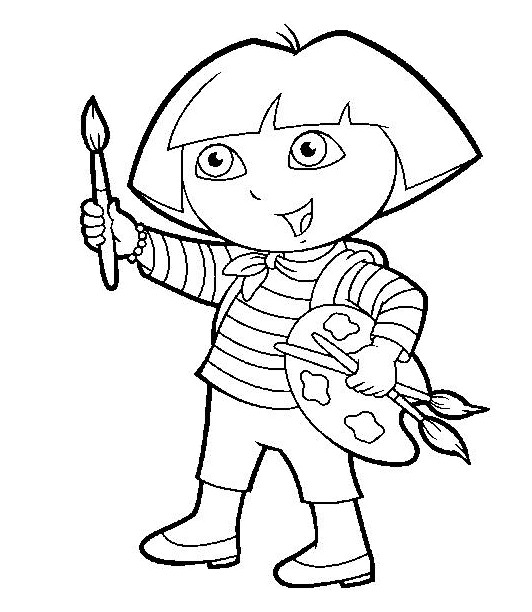 Free Coloring Pages For Girls Dora
 Dora Coloring Pages 2
