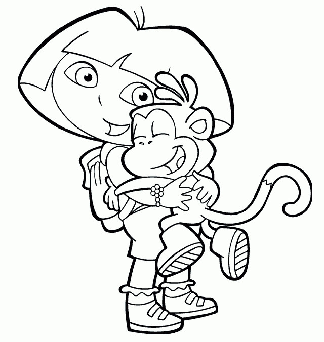 Free Coloring Pages For Girls Dora
 Printable Coloring Pages For Girls Dora 2018