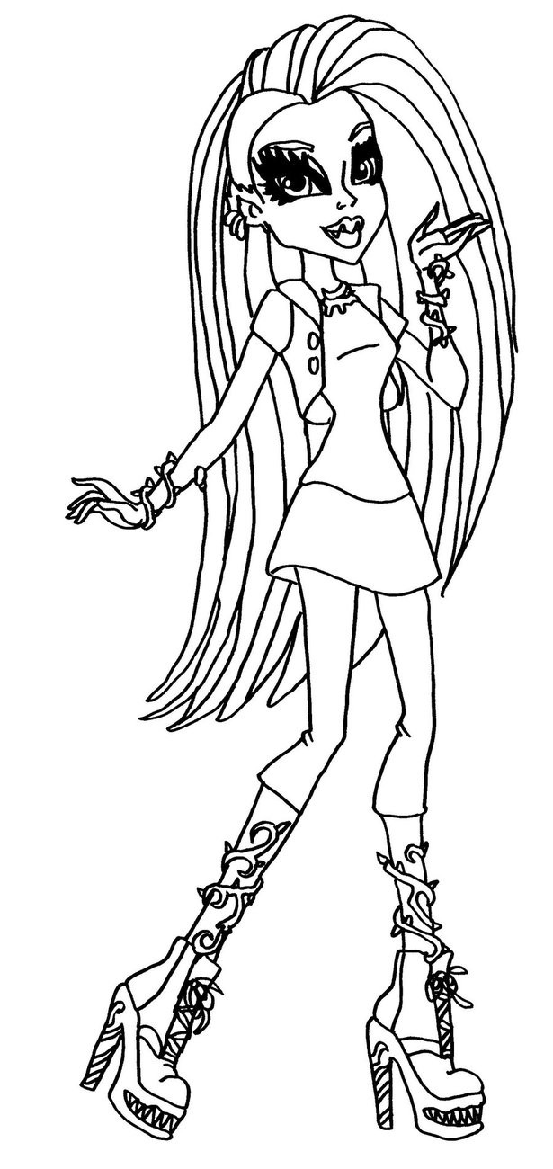 Free Coloring Pages For Girls Monster High
 Monster high coloring pages