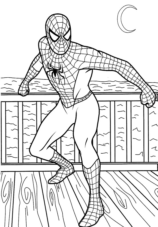 Free Coloring Pages For Kids Spiderman
 Spiderman Coloring Pages