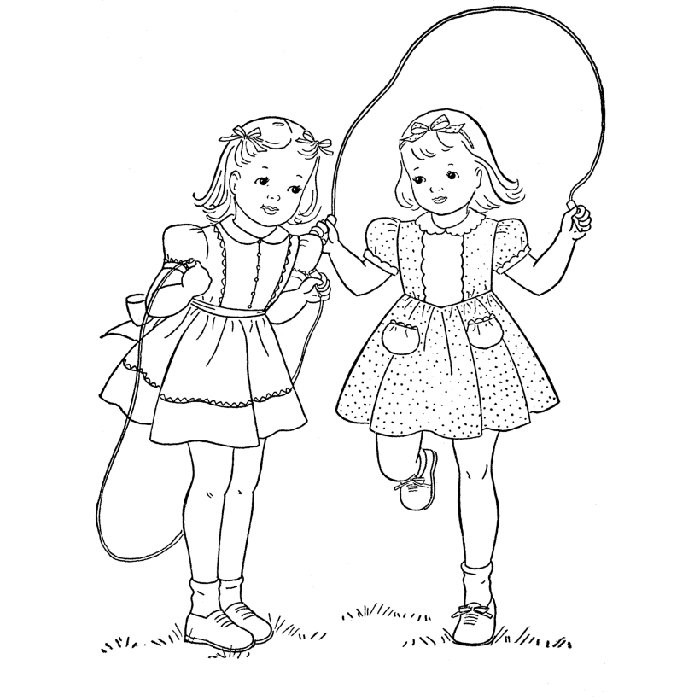 Free Coloring Pages For Teens Of Two Hawaiian Girls
 Filles Coloriages autres