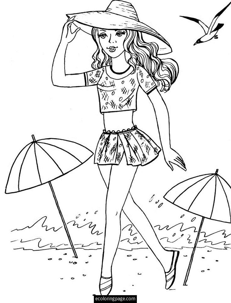 Free Coloring Pages For Teens Of Two Hawaiian Girls
 24 best Free Fashion coloring book images on Pinterest