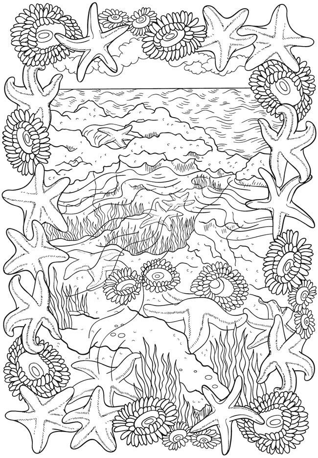 Free Coloring Pages For Teens Of Two Hawaiian Girls
 BLISS Seashore Coloring Book Your Passport to Calm