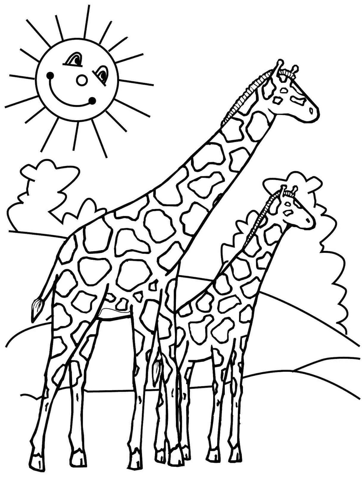 Free Coloring Pages Giraffe
 Top 11 Free Printable Giraffe Coloring Pages For Kids