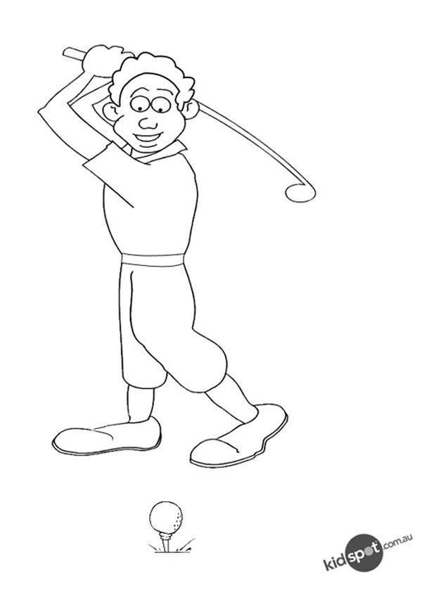 Free Coloring Pages Golf
 Free Golf Coloring Pages Sketch Coloring Page