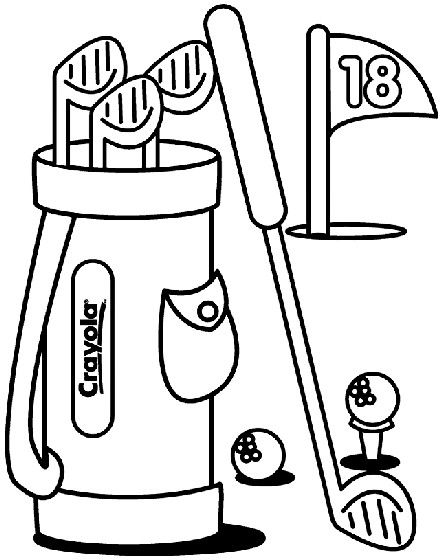 Free Coloring Pages Golf
 Golf Coloring Page