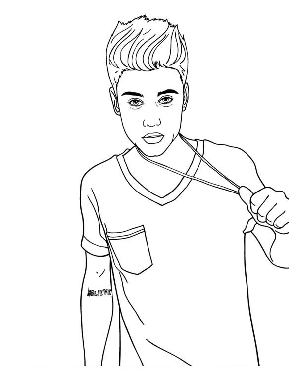 Free Coloring Pages Justin Bieber
 justin bieber coloring pages 2015