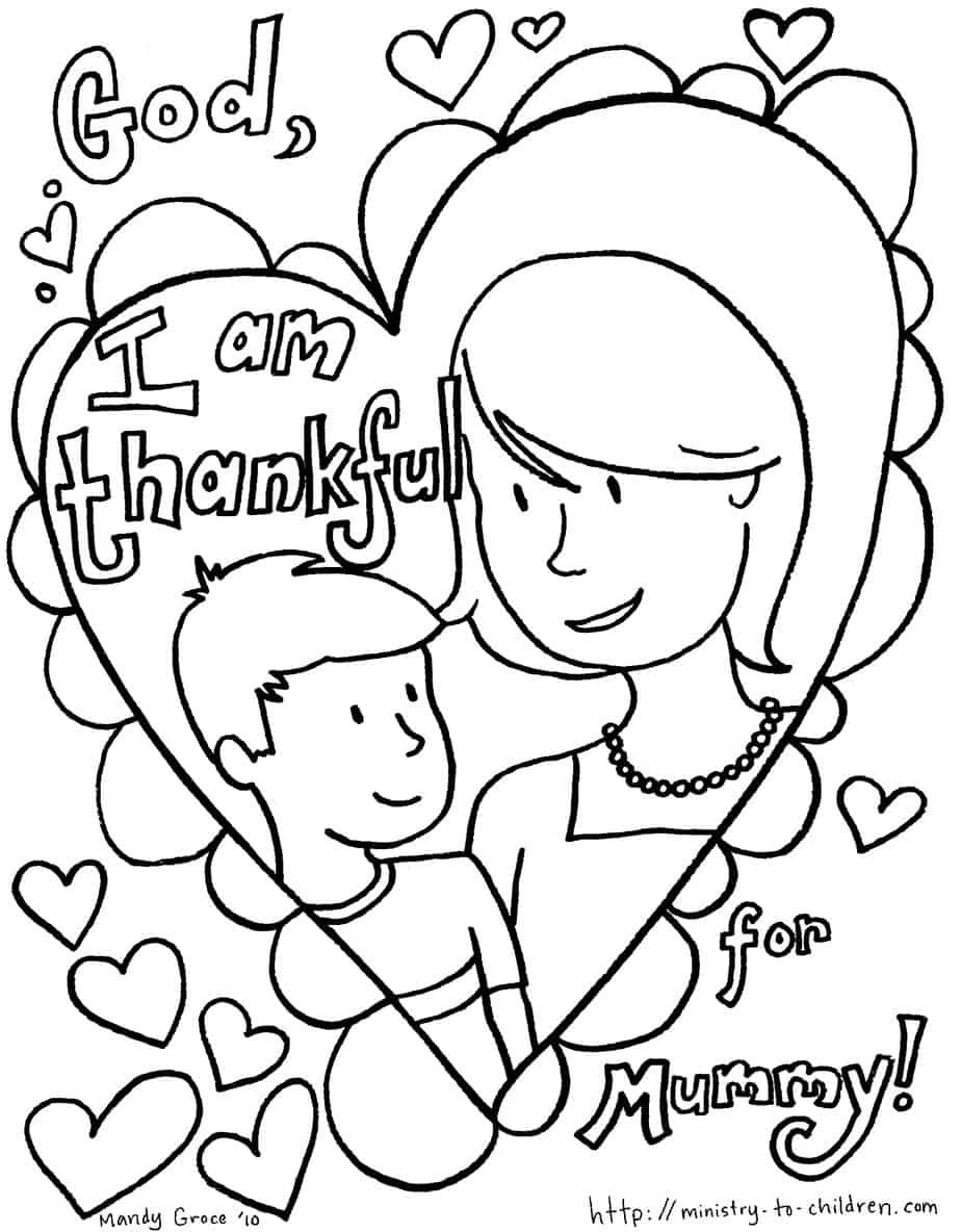 Free Coloring Pages Mothers Day
 Mother s Day Coloring Pages