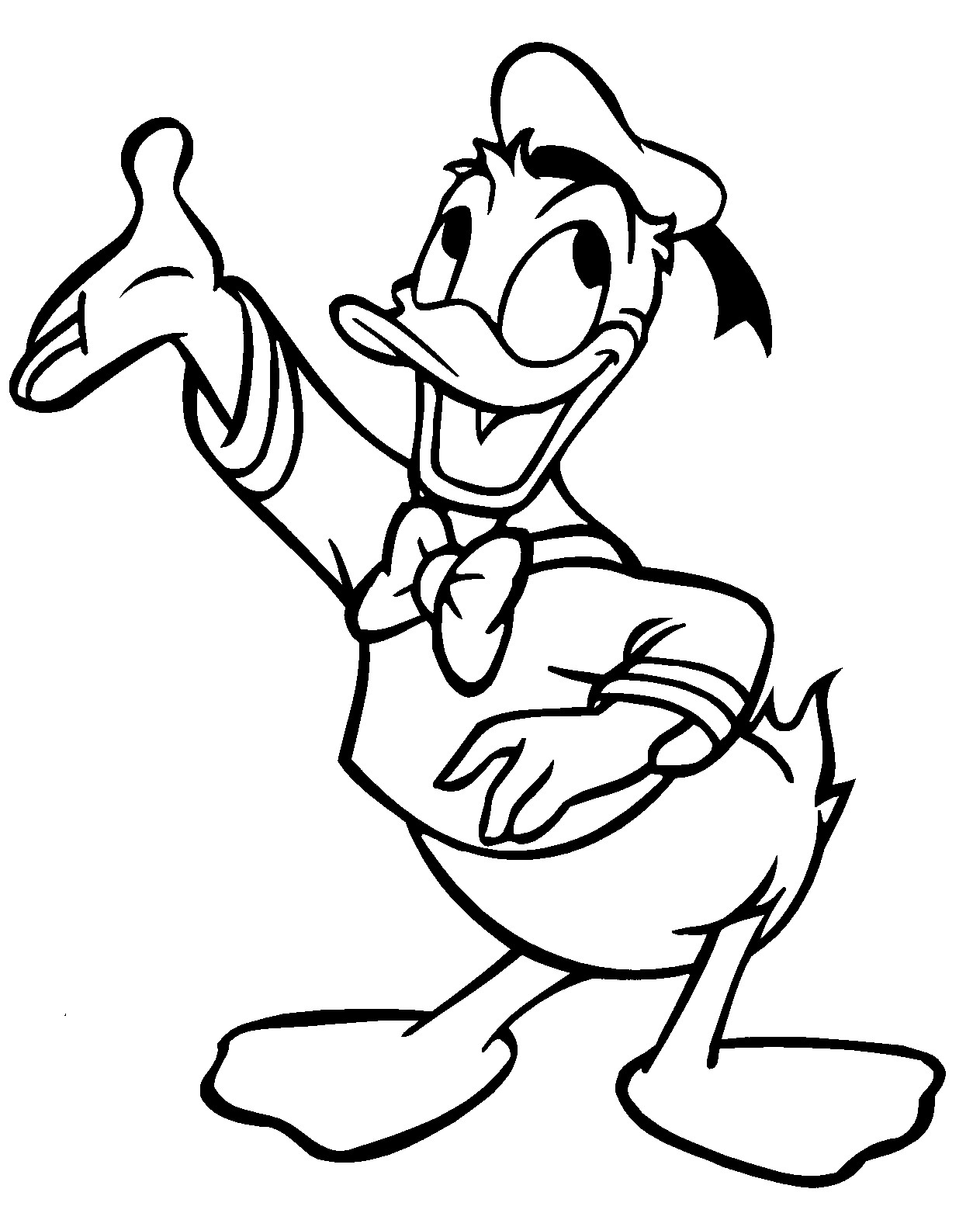 Free Coloring Pages No Printing
 Free Printable Donald Duck Coloring Pages For Kids