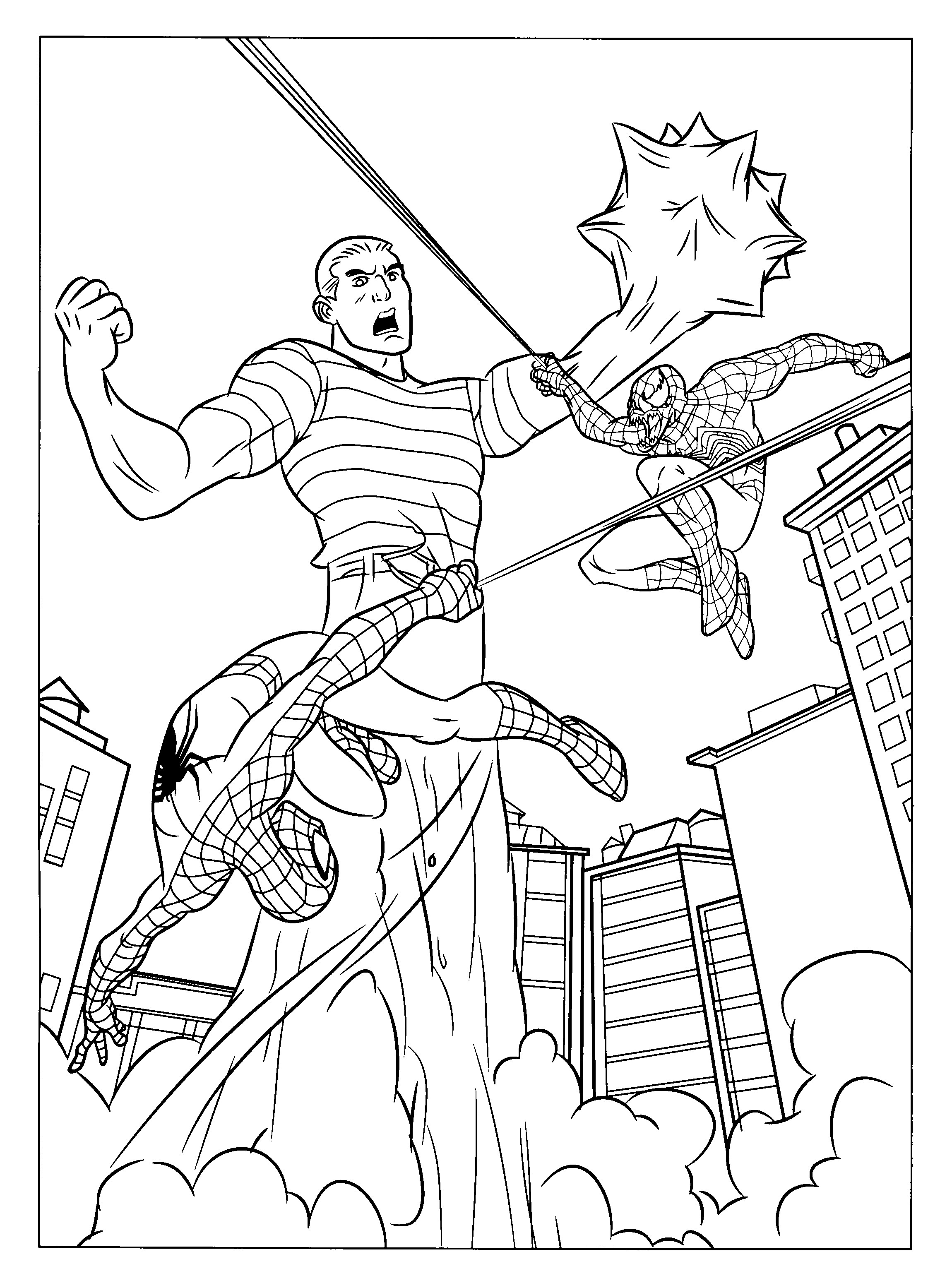 Free Coloring Pages No Printing
 Free Printable Spiderman Coloring Pages For Kids