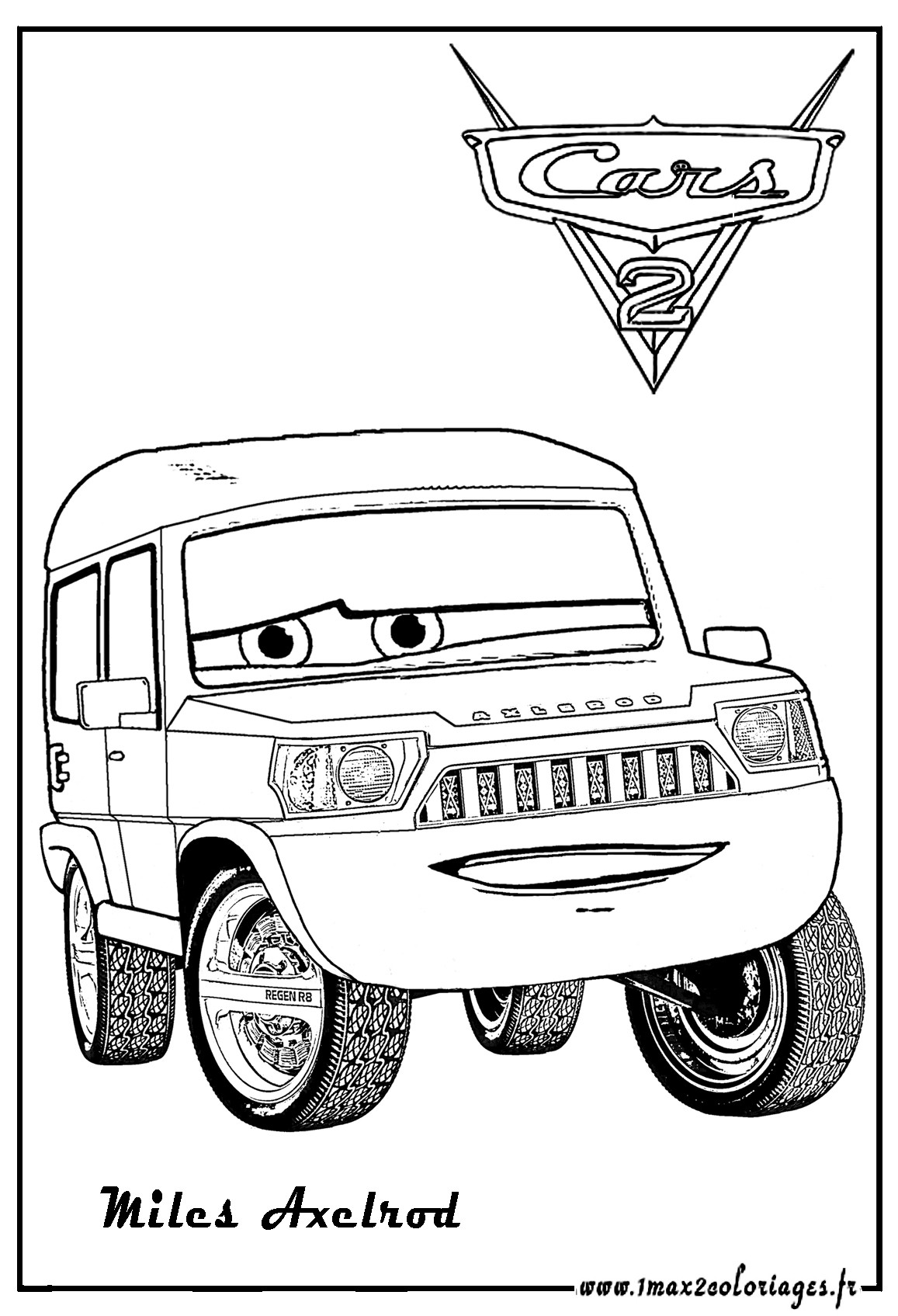 Free Coloring Pages Of Cars 2
 Free Printable Color Pages For Adults Cars 2 The Art Jinni