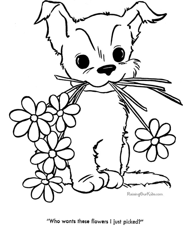 Free Coloring Pages Of Cute Puppies
 Seng Nduwe Ngamuk cute puppies pictures to color