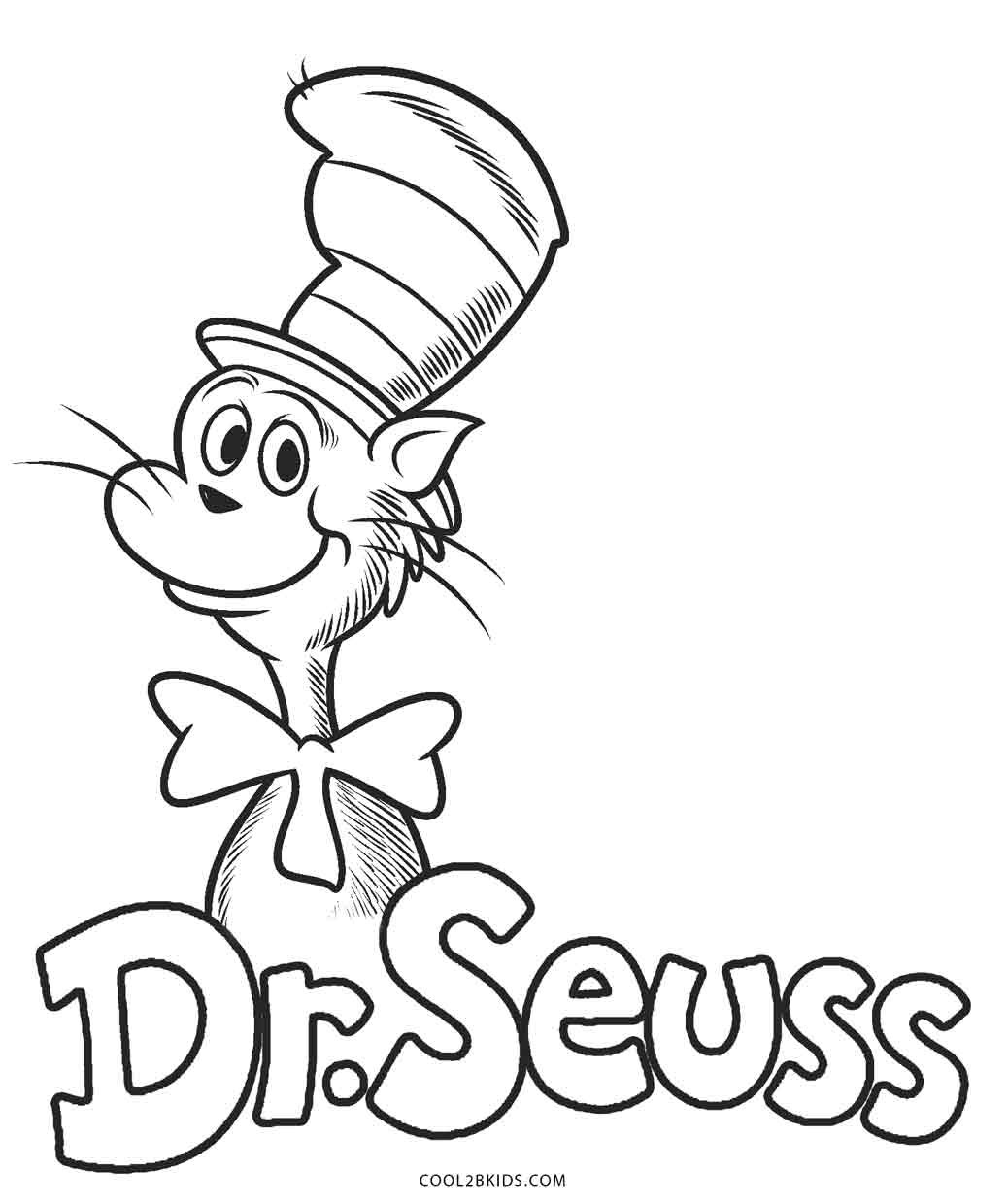 Free Coloring Pages Of Dr Seuss
 Free Printable Dr Seuss Coloring Pages For Kids