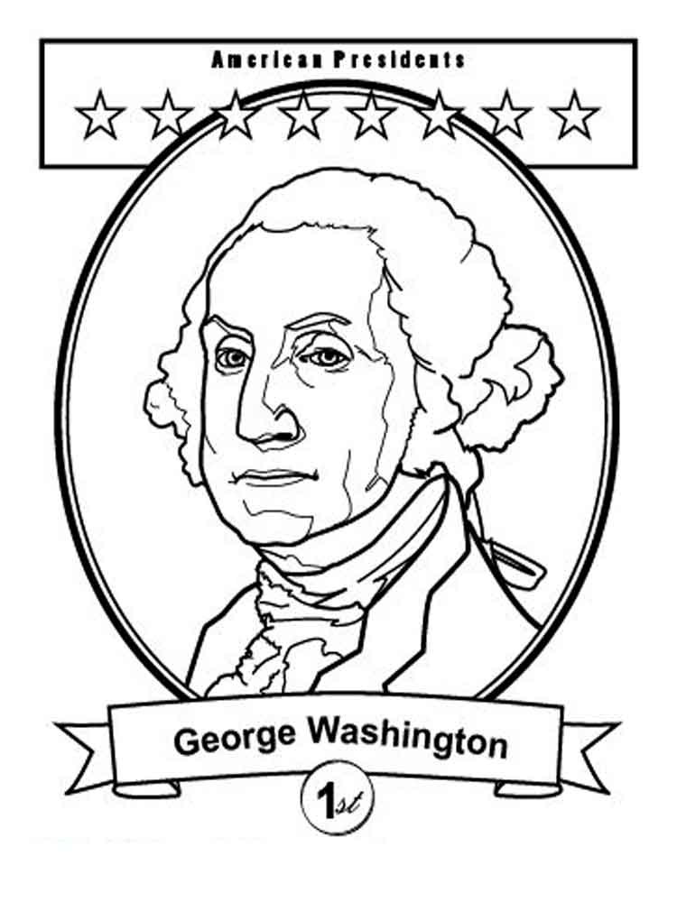 Free Coloring Pages Of George Washington
 President George Washington coloring pages Free Printable