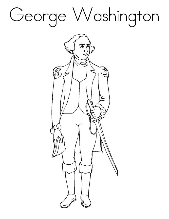 Free Coloring Pages Of George Washington
 George Washington Coloring Pages Best Coloring Pages For