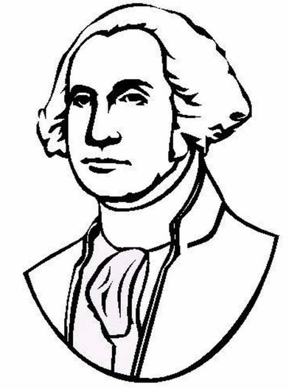 Free Coloring Pages Of George Washington
 George Washington The Portrait of United States 1st