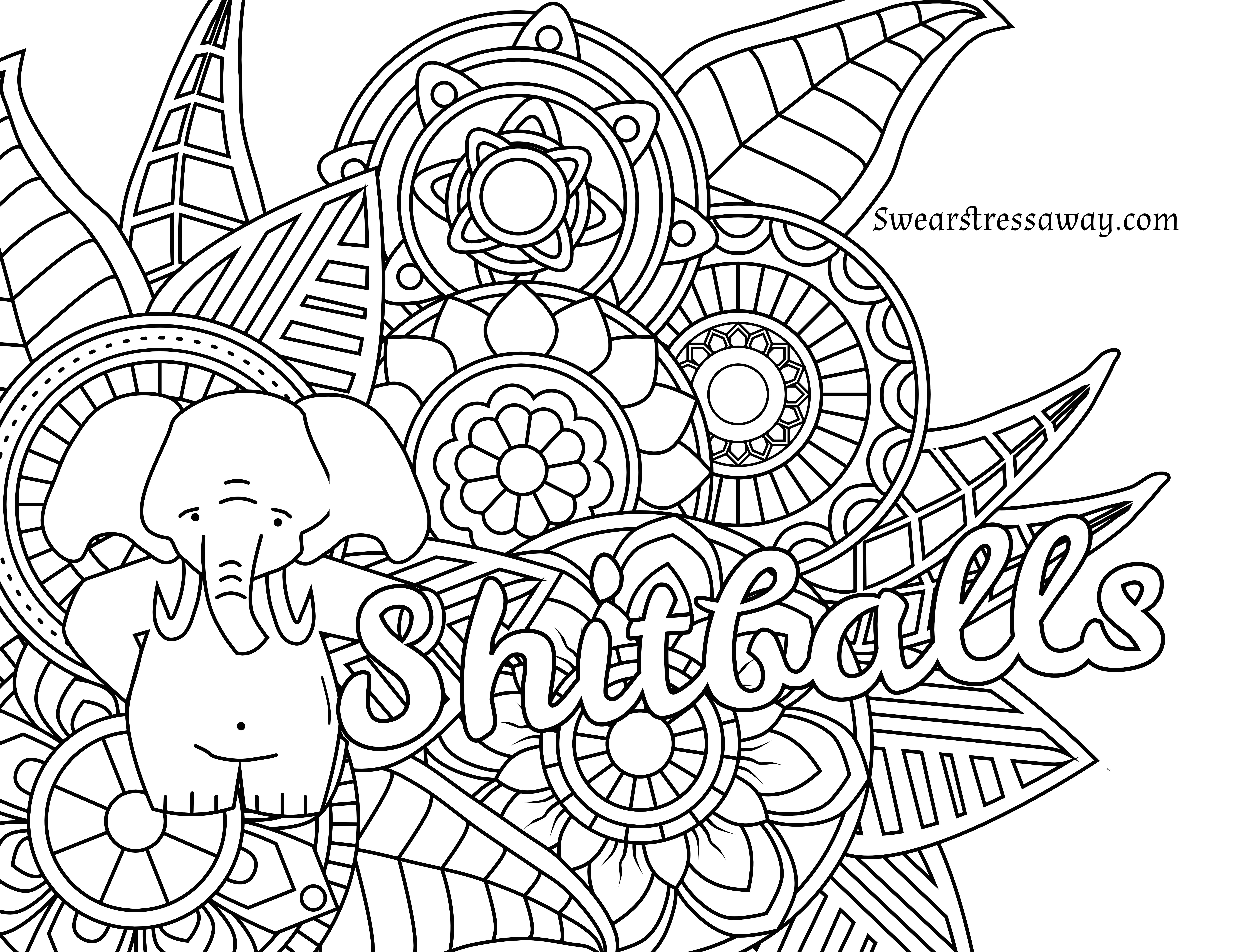 Free Coloring Pages Online Adults
 Free Printable Adult Swear Word Coloring Pages Download