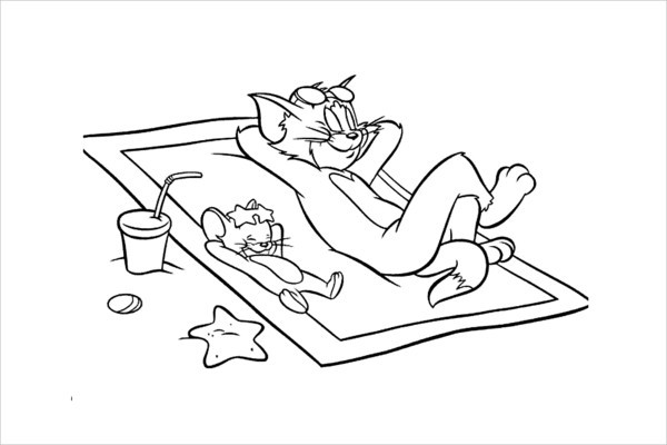 Free Coloring Pages Summer Vacation
 9 Cool Summer Coloring Pages PDF PNG