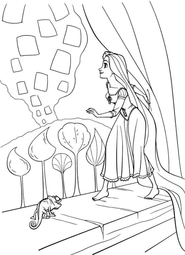 Free Coloring Pages Tangled
 Rapunzel Coloring Pages Best Coloring Pages For Kids