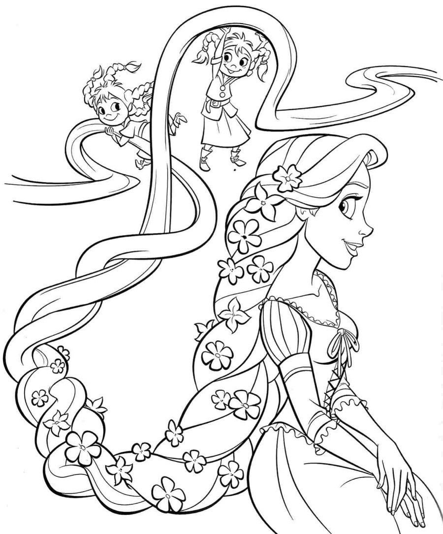 Free Coloring Pages Tangled
 Rapunzel Coloring Pages Best Coloring Pages For Kids