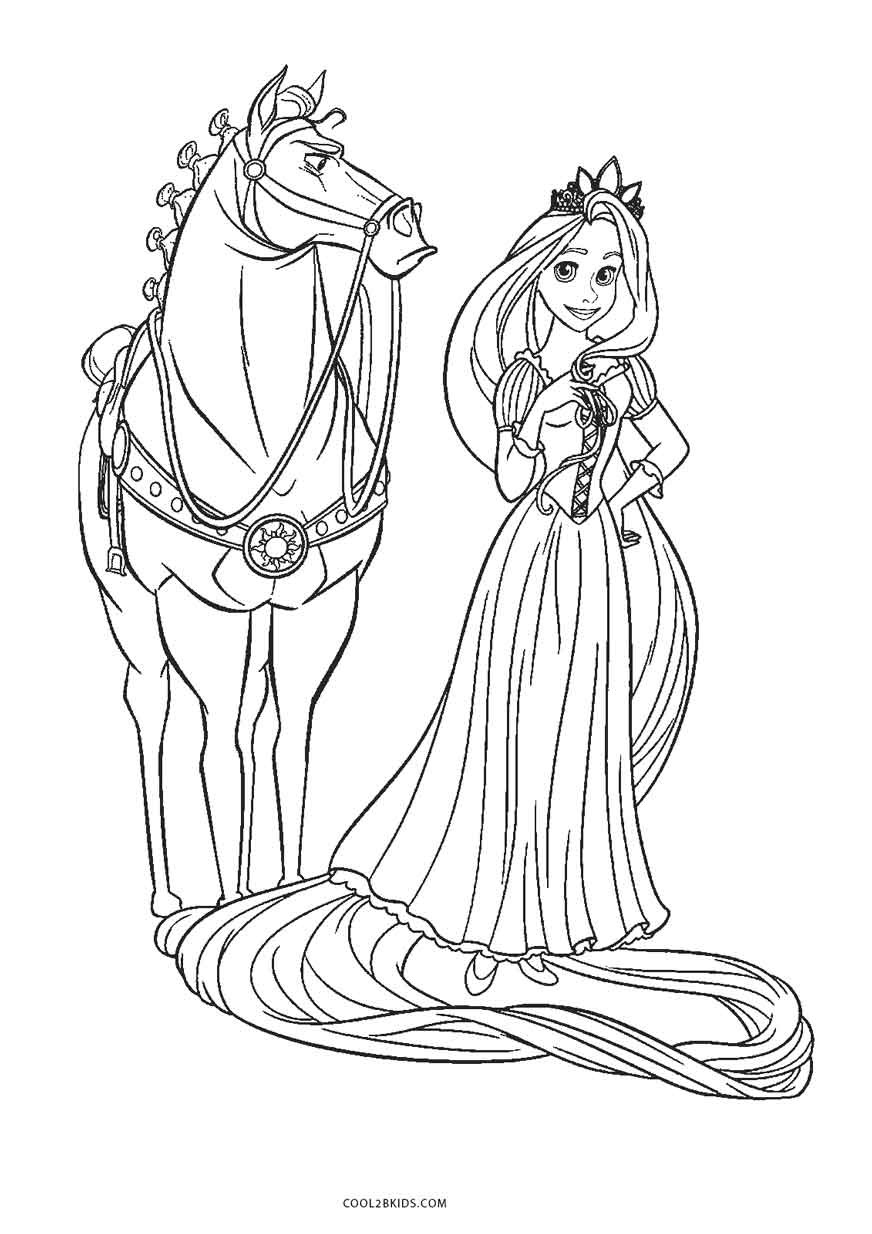 Free Coloring Pages Tangled
 Free Printable Tangled Coloring Pages For Kids