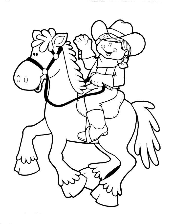 Free Coloring Pages Western Theme
 Cowboy Coloring Sheets Cowboy Coloring