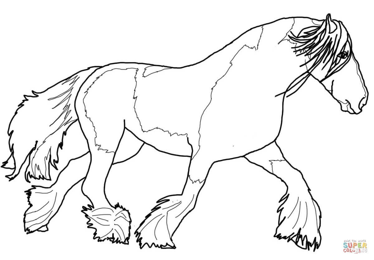 Free Coloring Pages Wild Horses
 Paint Horse Coloring Pages