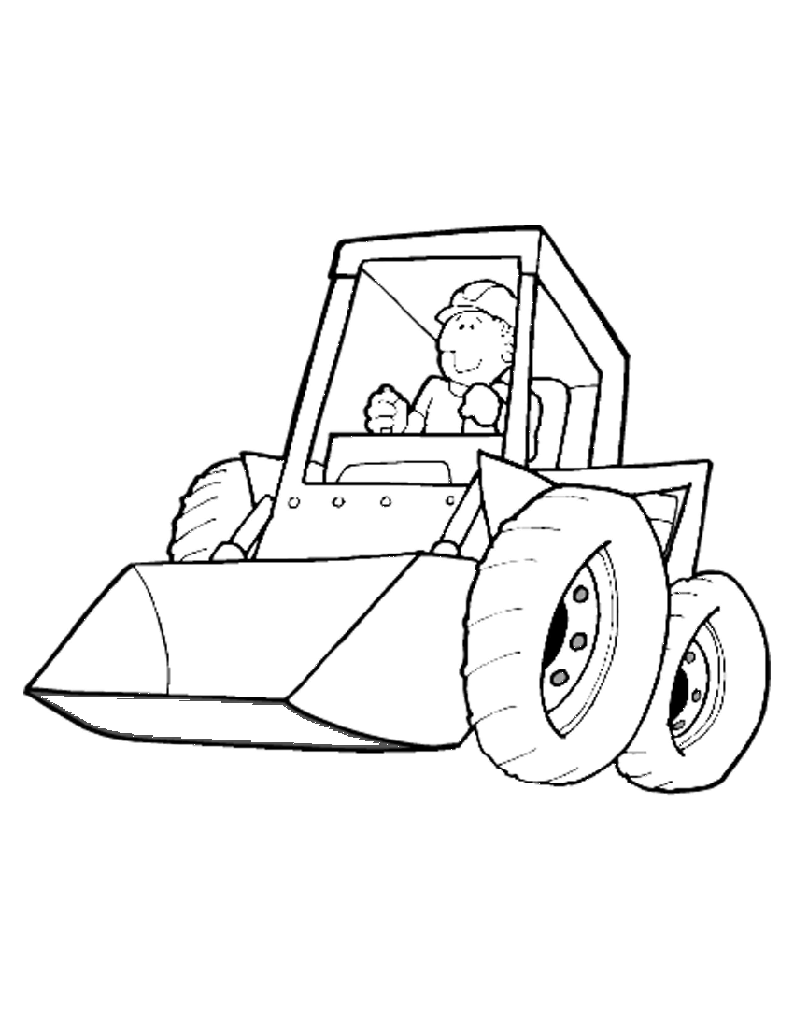 Free Coloring Sheets Construction Trucks
 Construction Equipment Coloring Pages