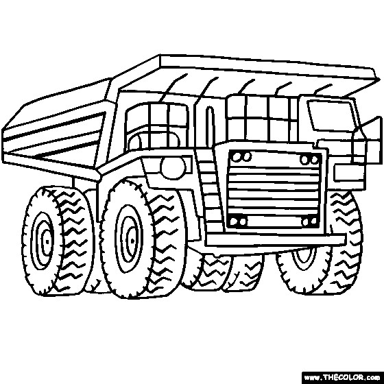 Free Coloring Sheets Construction Trucks
 Trucks line Coloring Pages